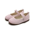 thumbnail image 6 of Shoes for Girls Girls School Shoes Girls Sandals Solid Color Simple New Pattern Fashion Lightweight Flat Bottom Comfortable Hook Loop Princess Shoes, 6 of 9