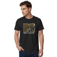 thumbnail image 2 of MTV Men's Cheetah Print Logo T-Shirt, 2 of 10