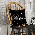 thumbnail image 4 of Sm:)e Black Skeleton Halloween Pillow Covers 18x18 Inch Set of 2, Cushion Covers for Sofa Home Decor, 4 of 6
