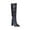 Blue Knee High Boots, variant on KIJBLAE Women's Knee High Boots Block Heel Pointed Toe Leather Boots Chunky Heel Over The Knee Boots Fall Winter Boots Cameo 38