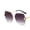 Grey, variant on Womens Vintage Sunglasses Polygonal Resin Lens Metal Frame UV400 Protection Trendy Street Eyewear Everyday Use