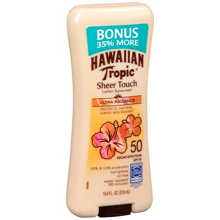 Hawaiian Tropic H Tropic New Sheer Touch Ltn Spf50 Bonu