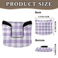 thumbnail image 2 of Haosy Purple Gingham Golf Mallet Putter Cover Strong Magnetic Leather Golf Club Headcover Closure, 2 of 7