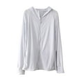 thumbnail image 2 of Ropa de protección solar para mujer, sudadera con capucha, prendas de vestir de manga larga, camisas de manga larga ligeras y transpirables, camisetas Azul Salvador Ropa de protección solar, 2 of 10