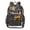 Cheetahs and Jungle Foliage Pattern, variant on PVC Transparent Backpacks Clear Backpack for Travel and Outings Highland Cow with Wildflowers