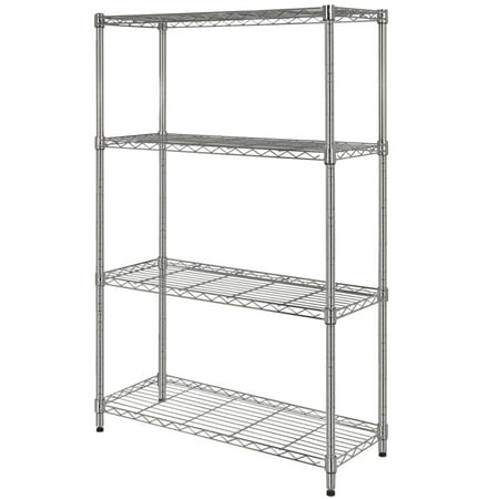 - Homegear 4-Shelf Shelving Unit Chrome