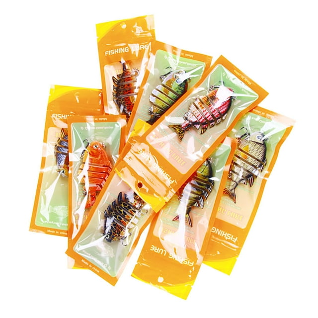 Wholesale 6-Jointed Realistic Fishing Lures - 8cm/15g Sinking Micro Bait with Multi-Node Structure for Lifelike Movement, Durable Lightweight Design for Freshwater & Saltwater, 8-Color Set for