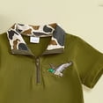 thumbnail image 6 of Xudanell Toddler Baby Boy Summer Clothes Retro Camo Hunting Shirts T-Shirt + Camouflage Shorts Set 6 12 18 24 Months 2T 3T (Green, 2-3 Years), 6 of 6