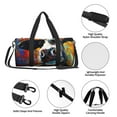 thumbnail image 6 of Fotbe Cow Pattern Foldable Sports Gym Bag with Wet Dry Pocket, Ultralight Travel Bag, Large Capacity Duffel Bag, Splash Proof Carry on Bag, Overnight Bag, Weekender Bag, 6 of 8