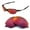 Fire Red Mirror Coated - Polarized, variant on Walleva Fire Red Polarized Replacement Lenses for Oakley Romeo 2.0 Sunglasses