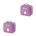thumbnail image 2 of yingyy Emergency Organizer for Zipper Closure Household Empty Storage Bag Classification Dust-proof Students Survival Package Case Purple Large 2Set, 2 of 6