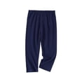 thumbnail image 3 of NAISIBABY Girls Capri Leggings, Comfortable Soft Stretchy Elastic Waist Kids Casual Cotton Dance Pants Navy Size 10, 3 of 4