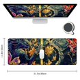 thumbnail image 2 of nygtbtfer Floral Crest Low Profile Thin Rubber Mouse Pad Mousepad 31.5x11.8 in, 2 of 6