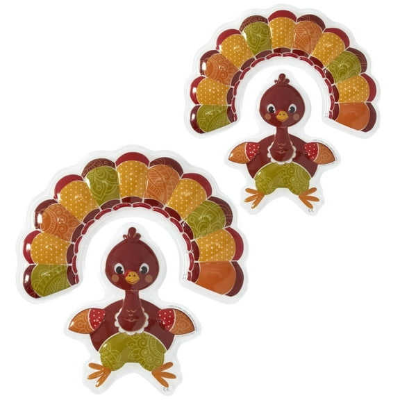 Thanksgiving Turkey Cake Toppers 2-Pack (2 Pcs) – Festive Fall Dessert Decorations for Holiday Cakes & Pies
