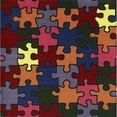 thumbnail image 2 of Joy Carpets Puzzled 5'4" x 7'8" Area Rug In Color Multi, 2 of 2