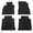 Black, variant on Ikon Motorsports Floor Mats Compatible with 2018-2024 Nissan Kicks Black Nylon Car Floor Mats Carpet 1st 2nd Row 4PCS Set