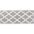 thumbnail image 1 of Lavish Home 67-0029-S 100% Cotton Trellis Bathroom Mat-24 x60 , Silver, 1 of 5