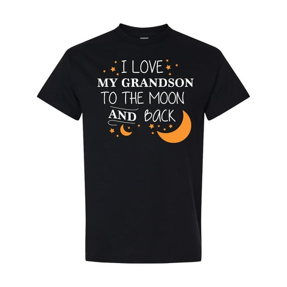 Inktastic I Love My Grandson to the Moon and Back T-Shirt