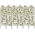thumbnail image 1 of Costway 6 Pack 87" x 20" Metal Garden Trellis Decorative Outdoor Trellis, 1 of 10