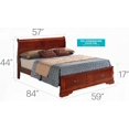 thumbnail image 6 of Quality Cherry Full Storage Bed - 44"H X 61"W X 84"D - Easy Bedding Storage, 6 of 6