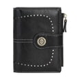 thumbnail image 1 of Cartera para mujer con tarjetero de crédito, ideal como regalo para viajes. Negro, 1 of 9