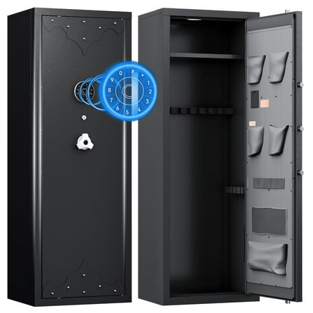 KAER 2024 New 10-12 Gun Safe Large Gun Safe for Home Rifle and Pistol Gun Cabinet Rifle Safe Quick Access Gun Safe