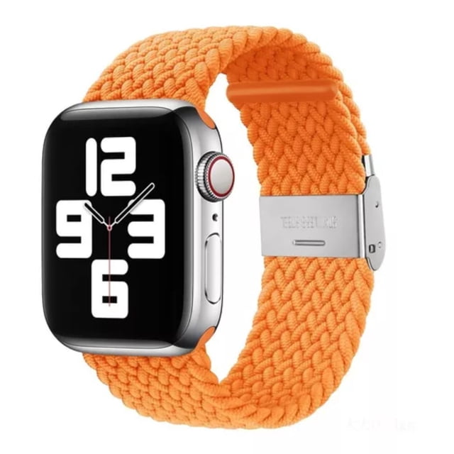 Correa Nylon Trenzado + Hebilla Unisex M / L 42-44-45-49 mm Para Apple Watch Compatible Con Todas Las Series