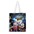 thumbnail image 1 of Gravity Falls Bolso de tela con estampado de lienzo para mujer, bolsa de compras reutilizable y estética, con cremallera interior, regalo para mujer,40*45cm., 1 of 6