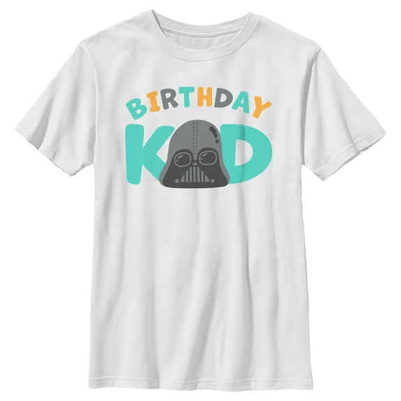 Boy's Star Wars Birthday Kid Cartoon Darth Vader Graphic T-Shirt