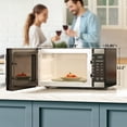thumbnail image 4 of Hamilton Beach 1.6 Cu ft Sensor Cook Countertop Microwave Oven, 1100 Watts, Stainless Steel, New, 4 of 10