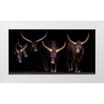 Ortega, Xavier 14x9 White Modern Wood Framed Museum Art Print Titled - Watusi Family