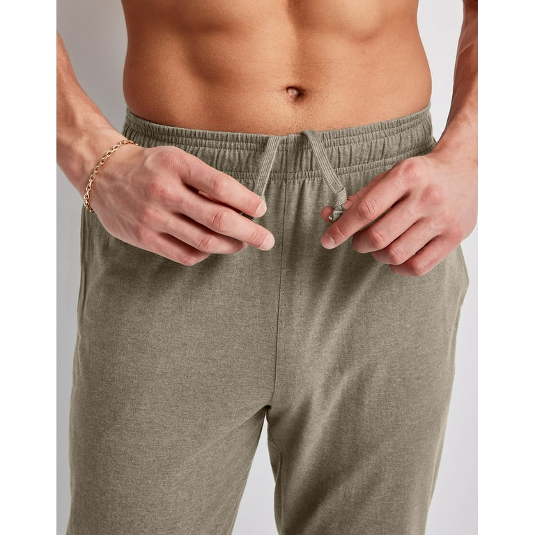Hanes Originals Joggers Men s Cotton Jersey Sweatpants Pockets Regular Fit 30.5 inseam