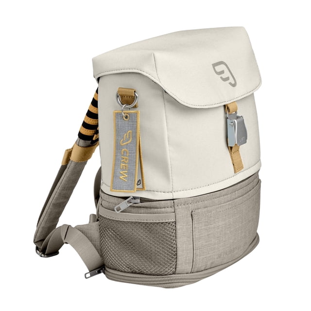 Mochila Stokke JetKids expandible blanca para niños de 2 a 7 años