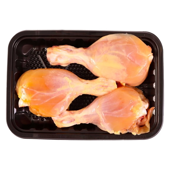 Pierna de pollo sin piel por kg peso por charola 600 g 3 a 4 piezas