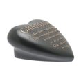 thumbnail image 3 of Plaque Cœur Gris Foncé Thoughts Of You Graveside - Grand-Papa, 3 of 4