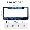 thumbnail image 3 of Burning Blue Rose-3 License Plate Frame 2 Pack Vintage Floral Car Tags Frames Holder for US Standard Vehicles for Women Men 2 Holes Stainless Aluminum License Plate Cover, 3 of 6