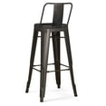 thumbnail image 4 of Simpli Home Rayne 30" Industrial Metal Bar Stool in Gun Metal Gray (Set of 2), 4 of 9