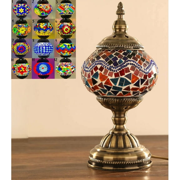 Jarri Lights Turkish Mosaic Table Tallboy Lamps Hand Made Globe. 12 Designs