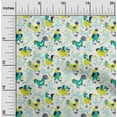 thumbnail image 2 of oneOone Silk Tabby Sea Green Fabric Rooster Cock Sewing Fabric By The Yard Printed Diy Clothing Sewing Supplies 42 Inch Wide-3A, 2 of 6