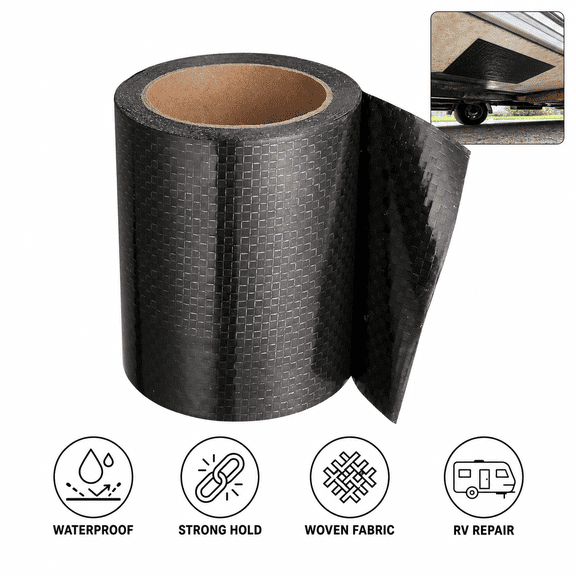 RV Underbelly Tarp Repair Tape, Waterproof Adhesive Patch 6"x 66ft for Mobile Home Camper Travel Trailer