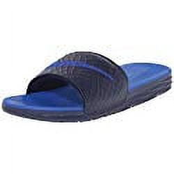 Nike Men Benassi Solarsoft Slide Navy/Lyon Blue (14 D(M) US  display picture 3