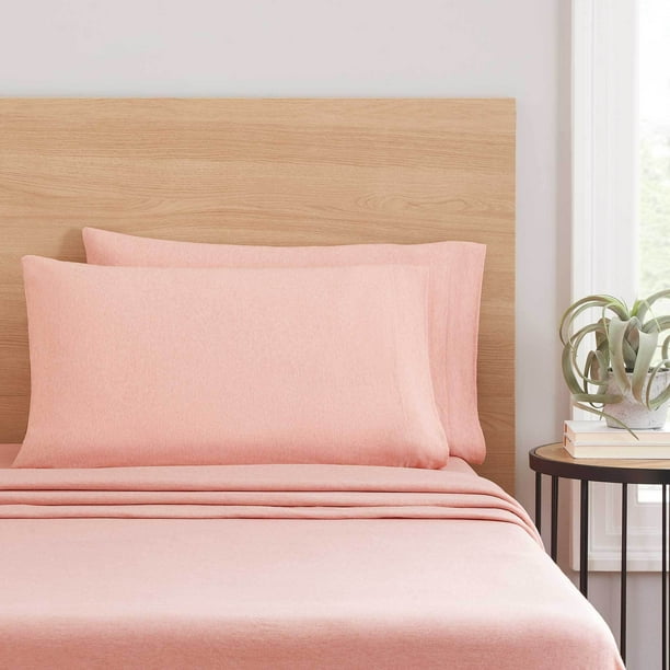 Mainstays Extra Soft Melange Dyed Jersey Bedding Sheet Set ...
