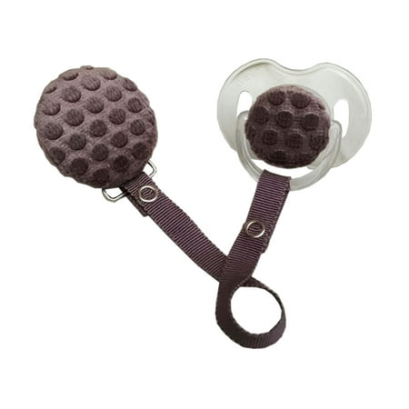 Velvet Polka Dot Pacifier & Clip Set