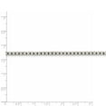 thumbnail image 4 of White Sterling Silver necklace Box chain Diamond-cut 24 in 3.2 mm, 4 of 5