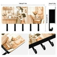 thumbnail image 2 of Mother's Day Kitchen Mail Holder Organizer Wall Mount with Shelf Key Holder Key Rack with 5 Key Hooks for Wall Decorative, 2 of 6