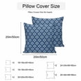 thumbnail image 3 of Waterproof Throw Pillow Covers Set of 2, 26x26 Inch Blue Boho Geometric Decorative Pillowcases Outdoor Pillow Slip Cushion Covers Set for Couch Tent Farmhouse Southwest Motifs Art, 3 of 7