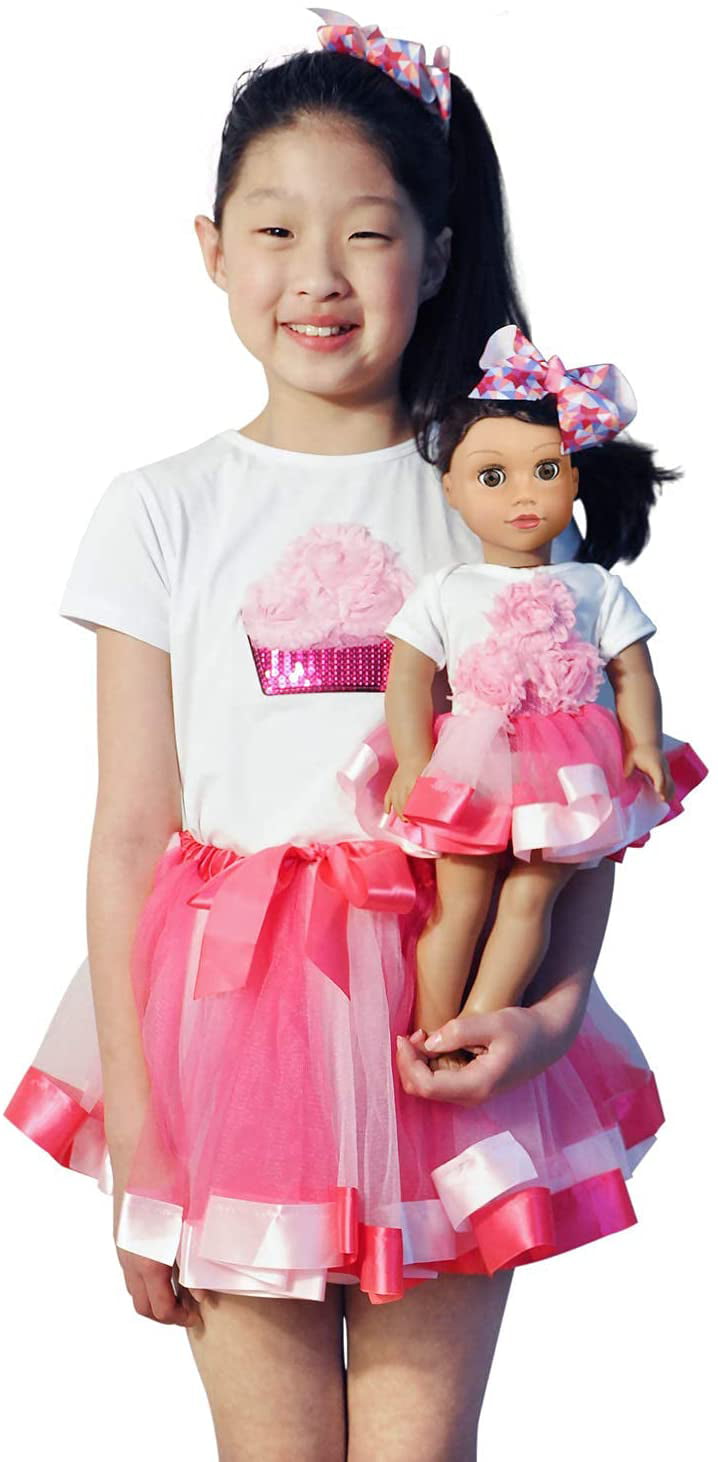 Girls and Dolls Matching 2 Piece Dress Sets Girls Dress by Lilli&Me