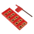 thumbnail image 1 of 10 Pcs Carbide Inserts de Fraisage Indexables APMT1604 PDER DP5320 25R0.8 Outil + Clé, 1 of 7