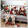thumbnail image 4 of Christmas Throw Pillow Covers 18x18" Christmas Decorative Pillow Cases with Soft Fabric Hidden Zipper Party Supplies, 4 of 8