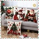 thumbnail image 4 of Uuiauoio Christmas Pillow Covers Pillow Case Christmas Xmas Winter Home Decor Living Room House Decorative Cushion Case for Sofa Couch,Holiday Themed Decorative Pillow Cases, 4 of 9